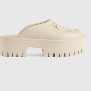 Women’s platform perforated G sandal